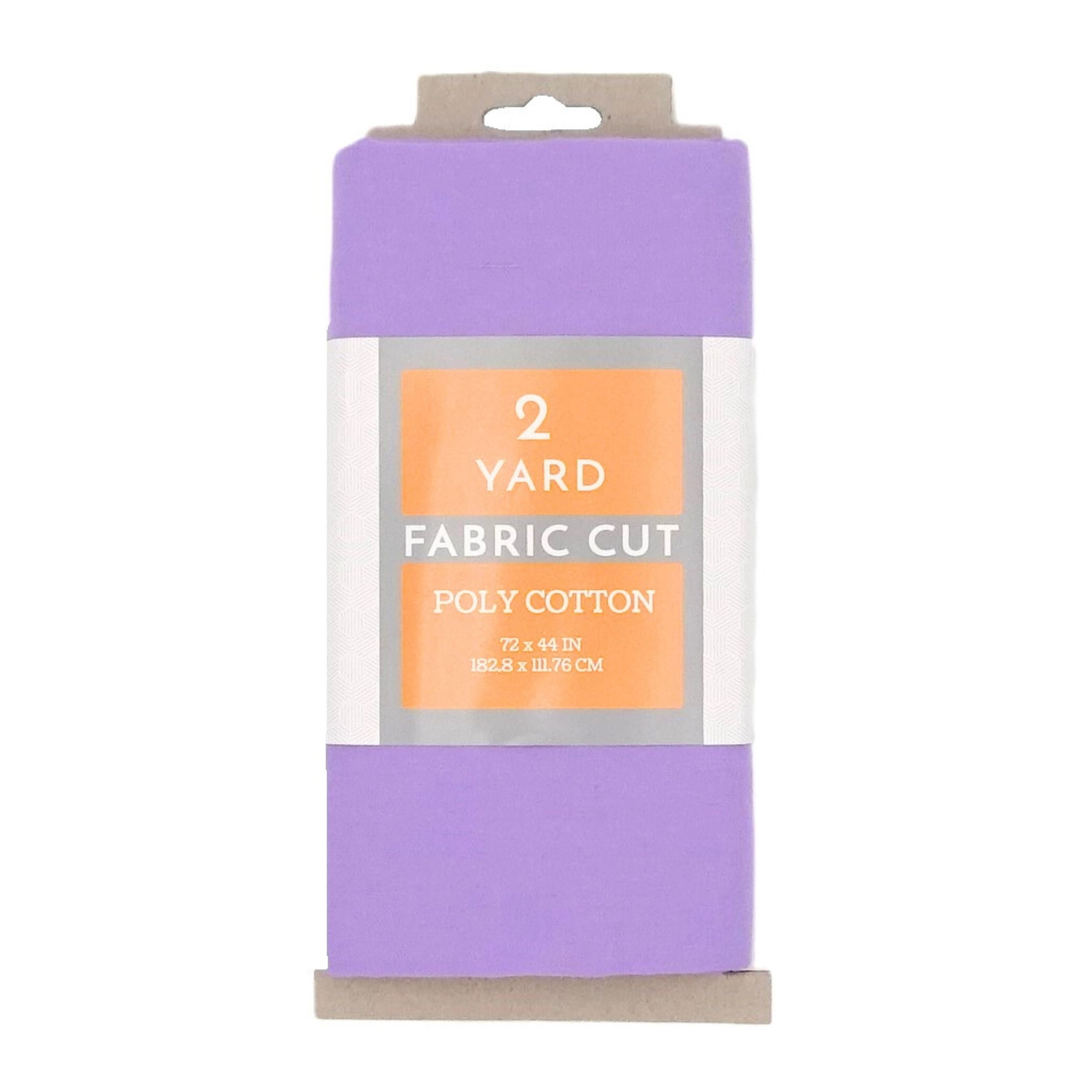 Shason Textile 2 Yard Cut Poly Cotton Fabric, Lavander, 44" Wide for Craft & Quilting Projects