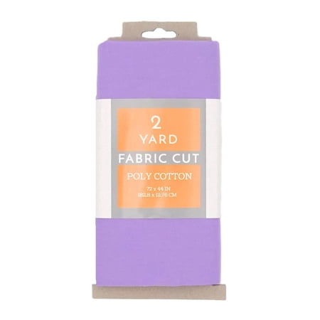 Shason Textile 2 Yard Cut Poly Cotton Fabric, Lavander, 44" Wide for Craft & Quilting Projects
