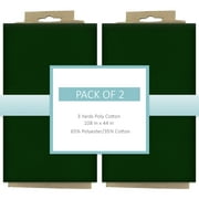 Shason Textile Craft Quilting Poly Cotton 3 Yards Precut Fabric, Hunter (Pack of 2)