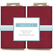 Shason Textile Craft Quilting Poly Cotton 3 Yards Precut Fabric, Merlot (Pack of 2)