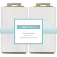 thumbnail image 1 of Shason Textile Craft Quilting Poly Cotton 3 Yards Precut Fabric, White (Pack of 2), 1 of 8