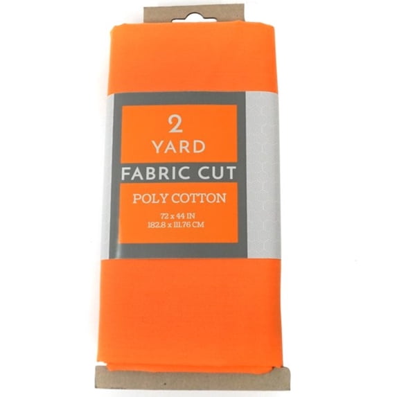 Shason Textile Craft Quilting Poly Cotton Precut Fabric, Orange