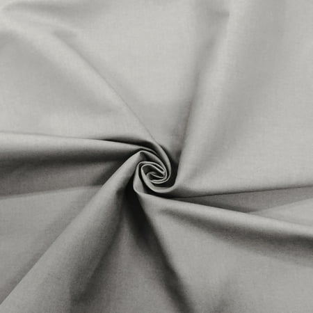 Shason Textile Poly Cotton (3 Yards Cut) x 44" Craft Projects Quilting Precut Fabric, Gray