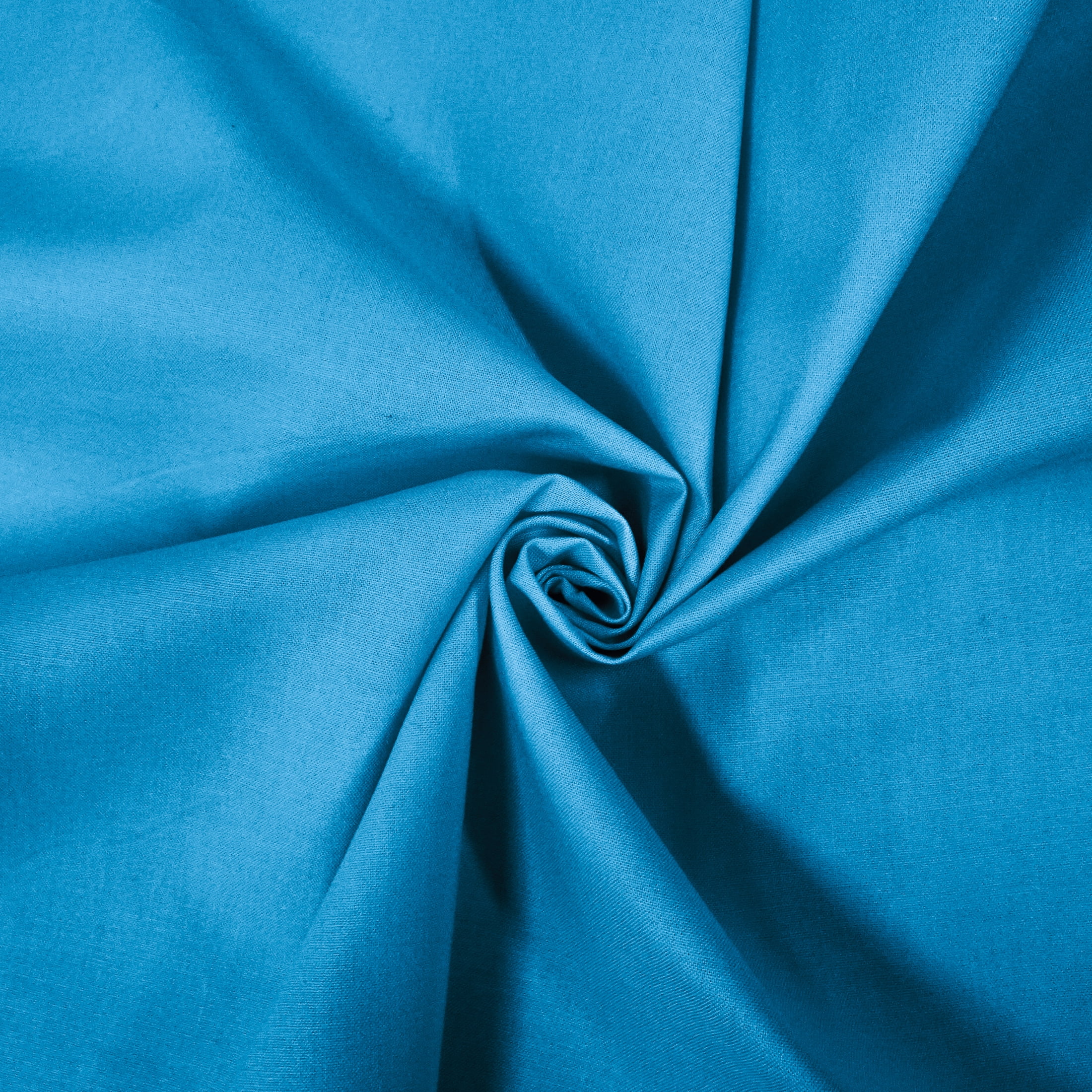 Shason Textile Poly Cotton (3 Yards Cut) x 44" Craft Projects Quilting Precut Fabric, Turquoise