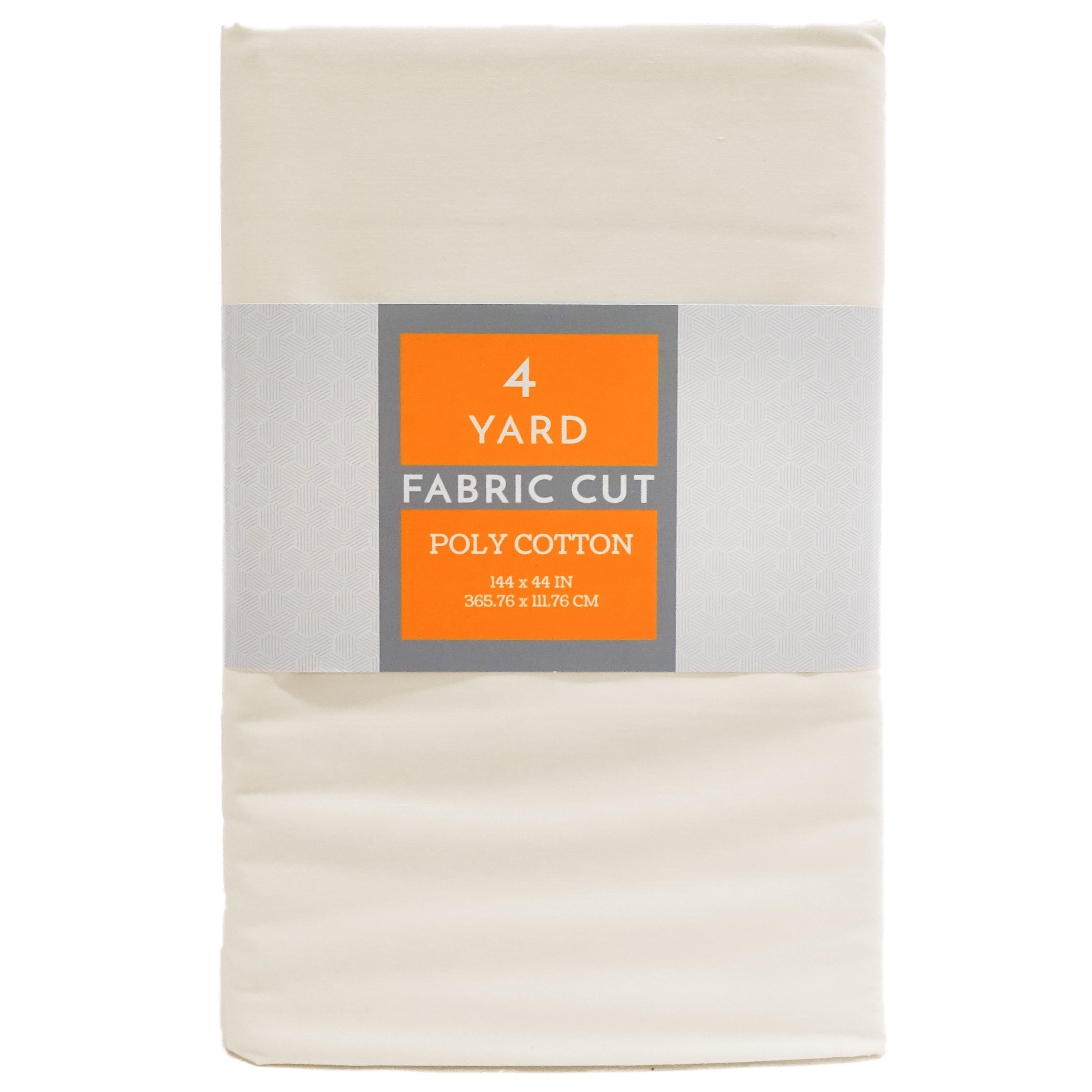 Shason Textile Poly Cotton (4 Yards Cut) x 44" Craft Projects Quilting Precut Fabric, Cream