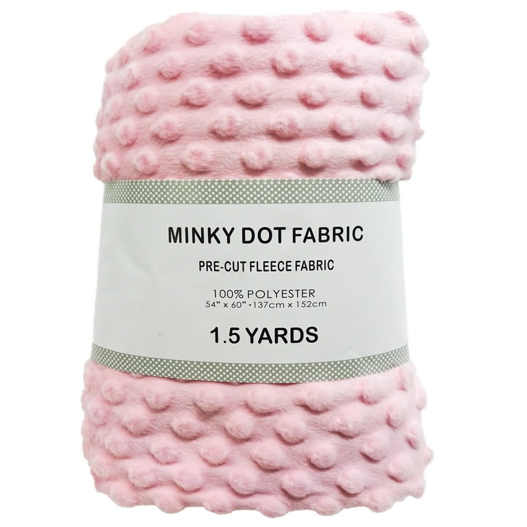 Purple Minky Dot Fur Fabric