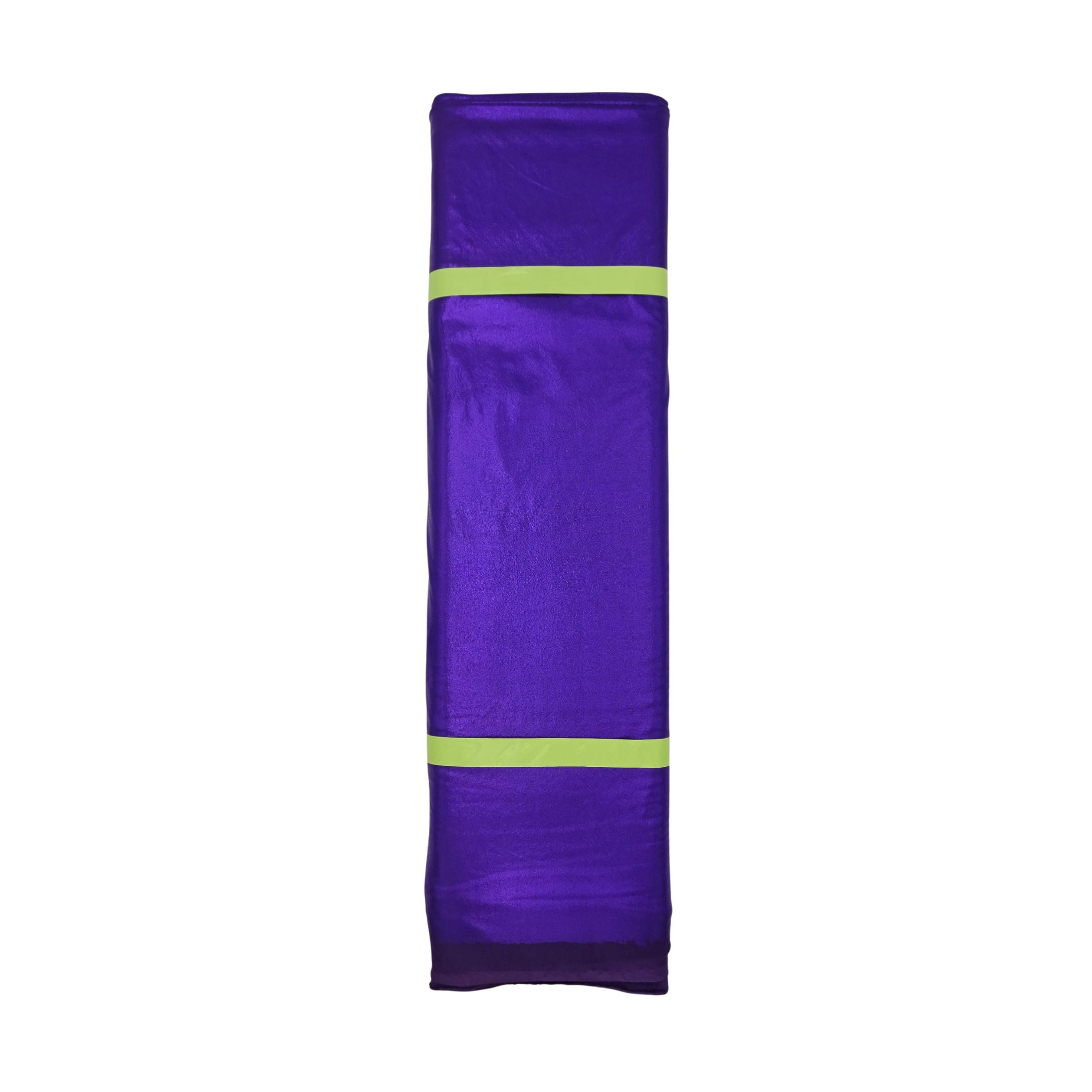 Shason Textile Spandex Foil Knit Dancewear Precut Fabric, Purple