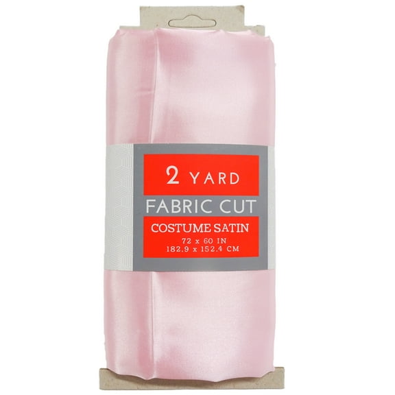 Shason Textile Special Occasion Costume Satin 2 Yards Precut Fabric, Light Pink