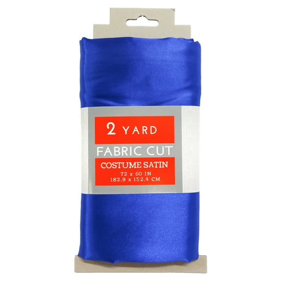 Shason Textile Special Occasion Costume Satin 2 Yards Precut Fabric, Royal