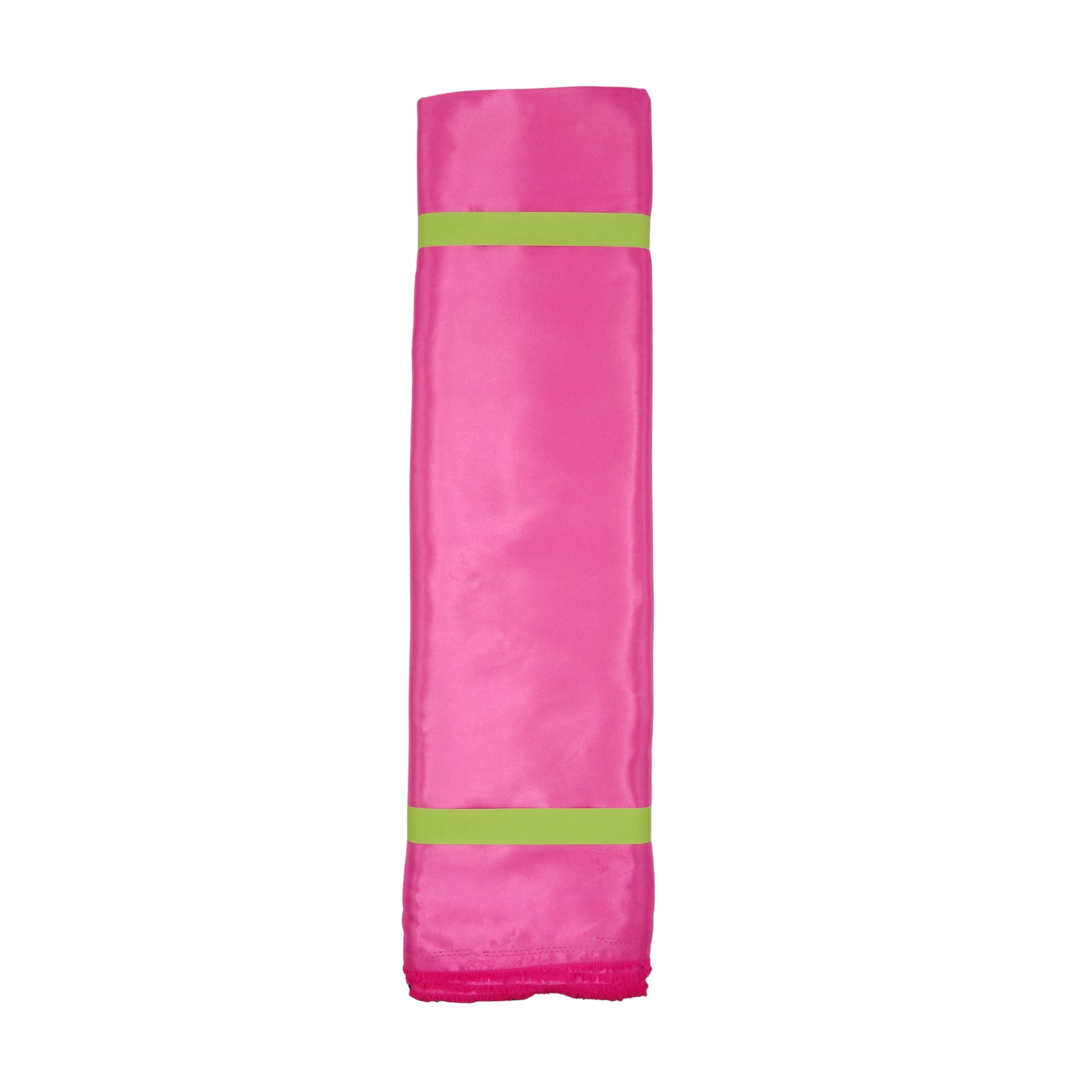 Shason Textile Special Occasion Costume Satin Fabric,Bright Pink