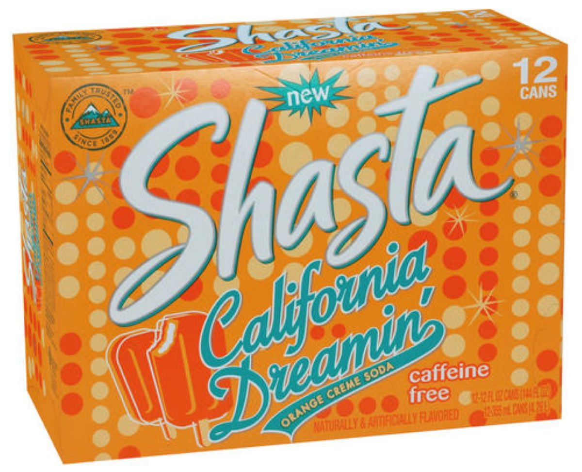 Shasta California Dreamin' Soda 12 oz, Quantity of 24
