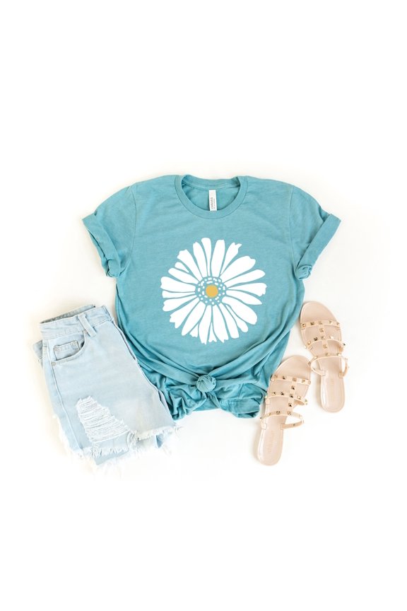 Shasta Daisy Graphic Tee: Ultra Soft Unisex T-Shirt All Size S-5Xl