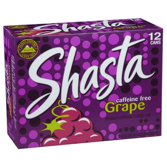 Shasta Grape Soda, 12-Ounce Can, Quantity of 24