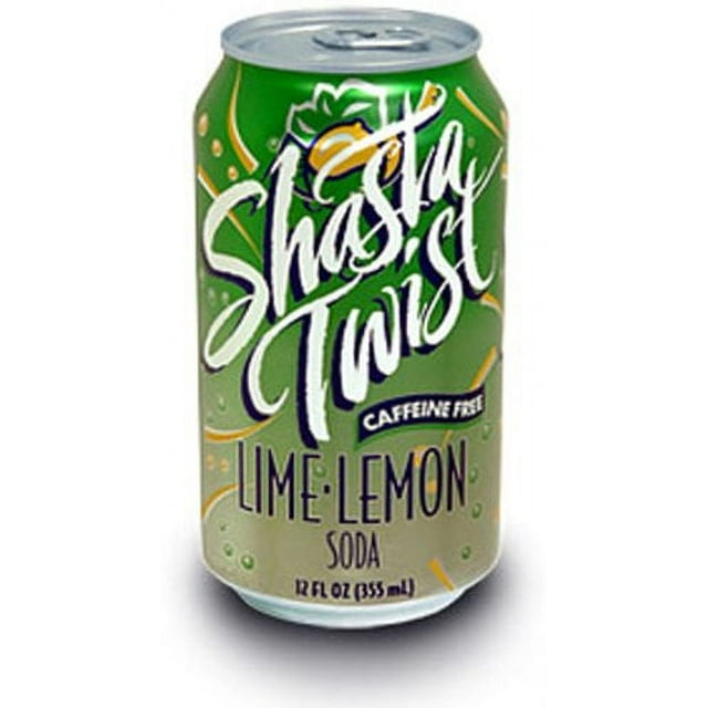 Shasta Lime Lemon Twist Soda, 12-Ounce Cans (Pack of 24) - Walmart.com