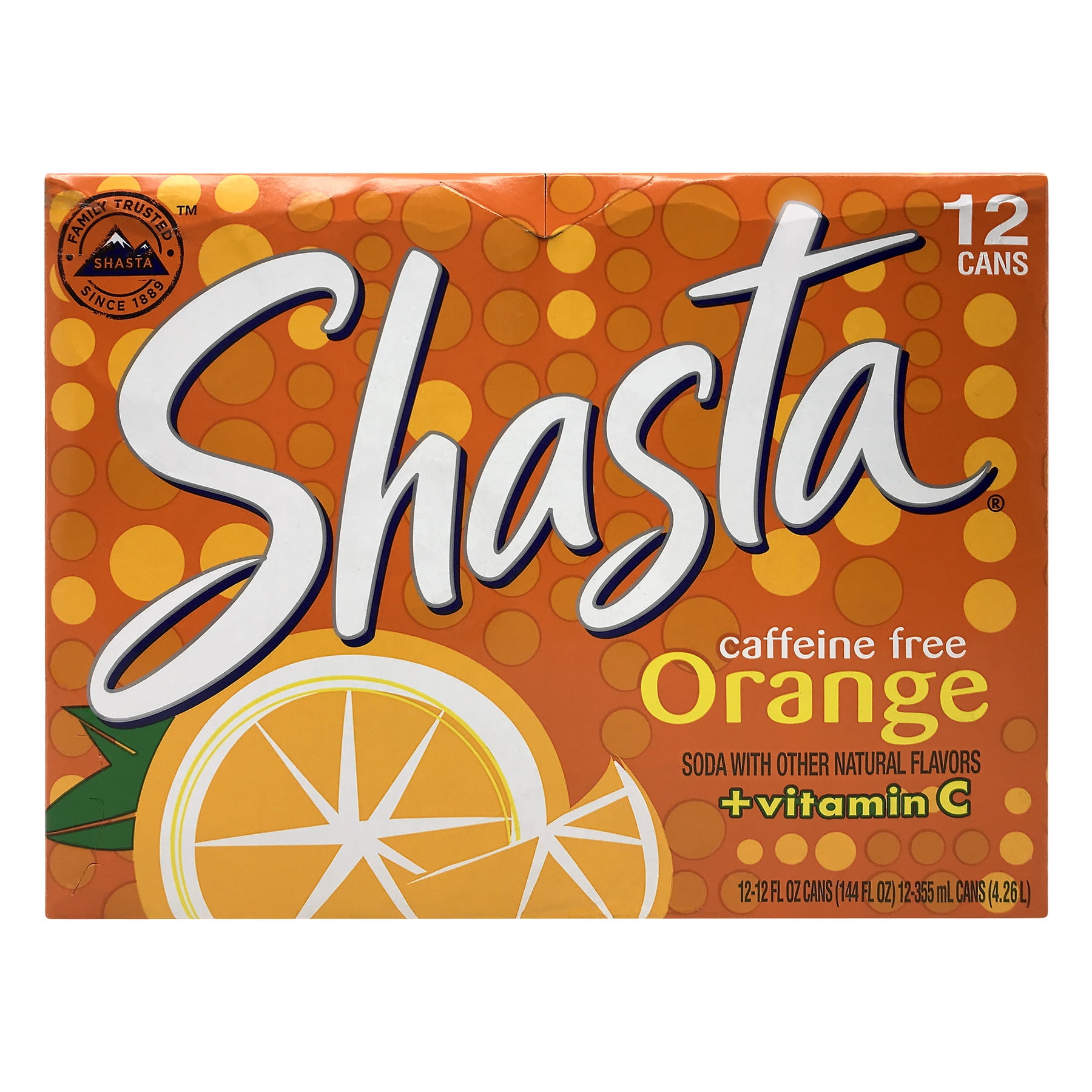 Shasta Orange Soda, 12.0 FL OZ