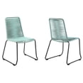 thumbnail image 1 of Shasta Outdoor Metal and Wasabi Rope Stackable Dining Chair - Set of 2, 1 of 11