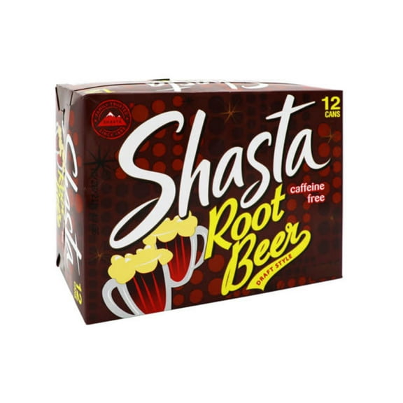 Shasta Root Beer Soda, 12-Ounce Cans, Quantity of 24
