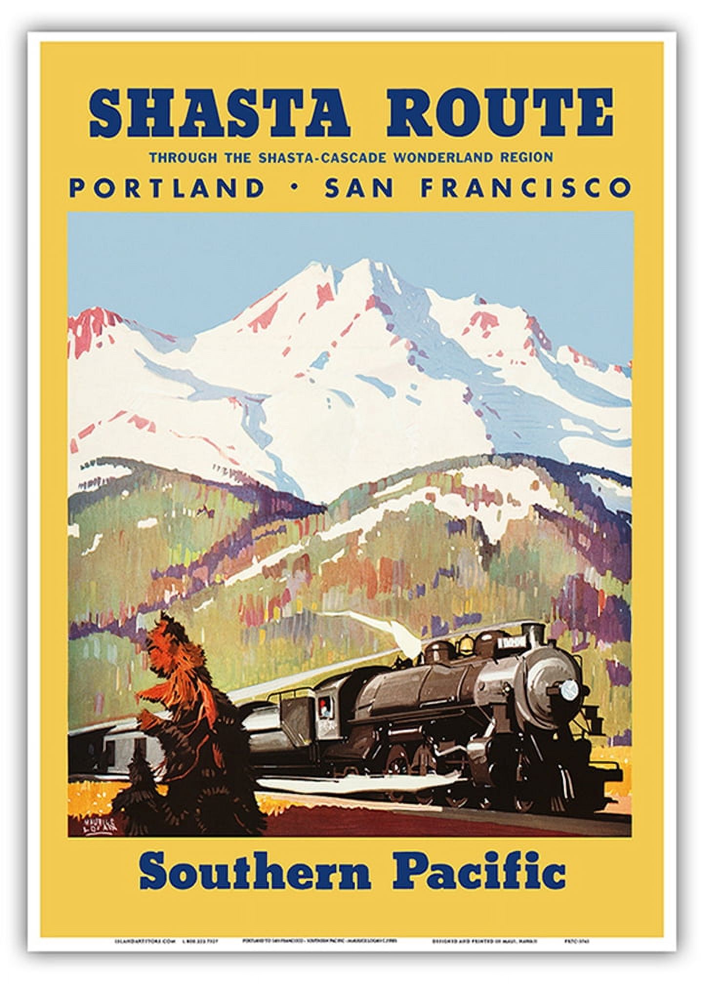 Shasta Route - Portland to San Francisco - Cascade Wonderland Region ...