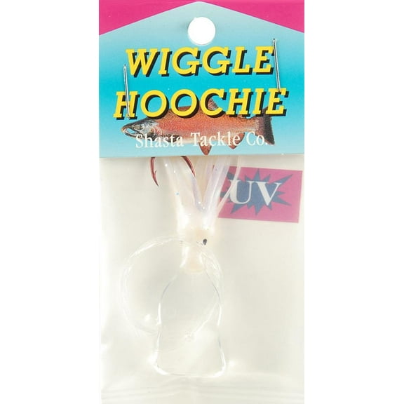 Mack's Lure Pee Wee Wiggle Hoochie 36" 14lb Mono 2 #2hks Super UV 1.5"