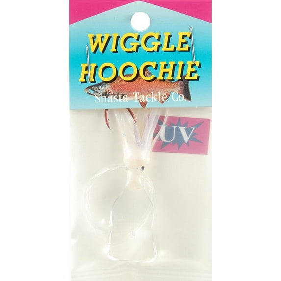 Mack's Lure Pee Wee Wiggle Hoochie 36" 14lb Mono 2 #2hks Super UV 1.5"