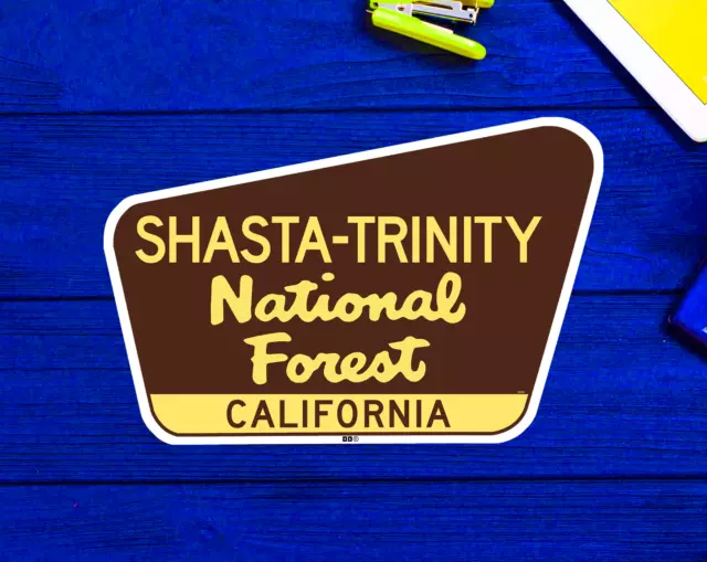 Shasta Trinity National Forest Vinyl Decal 2-Pack – 4-Inch Premium Quality, UV Protected, USA Made By Veteran-Owned Company