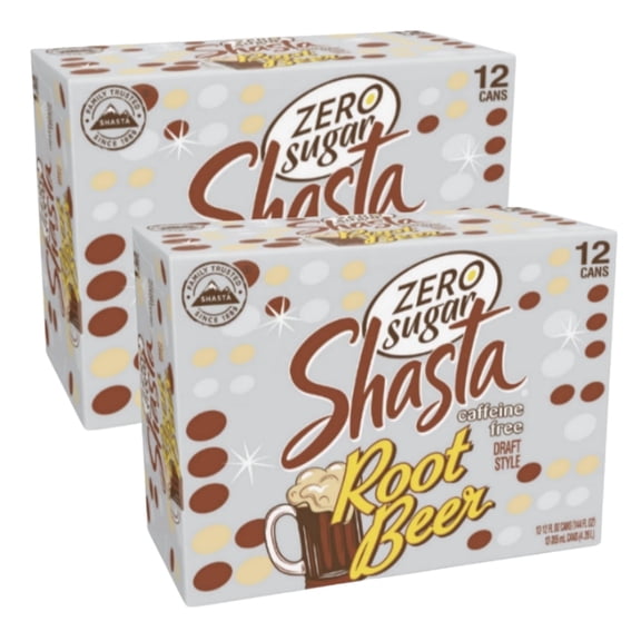 Shasta Zero Sugar Root Beer Soda - 24 Cans