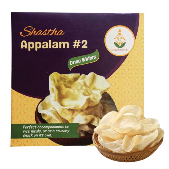Shastha Appalam # 2 (Pack of 2) Each Packet has 285g