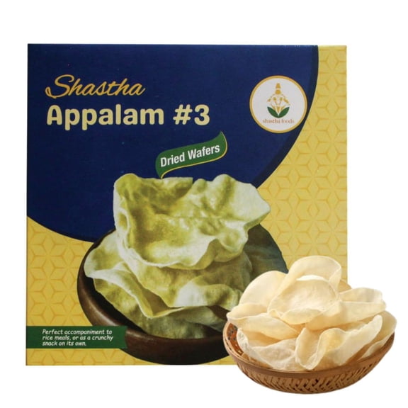 Shastha Appalam #3(Pack of 3) Each Pkt 225g