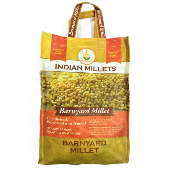 Shastha Barnyard Millet - 10lbs Bag (Pack of 1)- Millet Grits