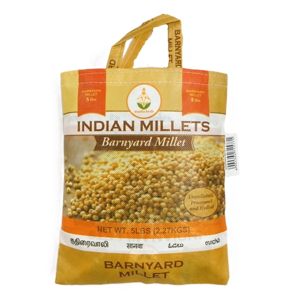 Shastha Barnyard Millet, 5 lbs (pack of 1) – Processed, Unpolished, and Hulled Whole Grain, Naturally Gluten-Free