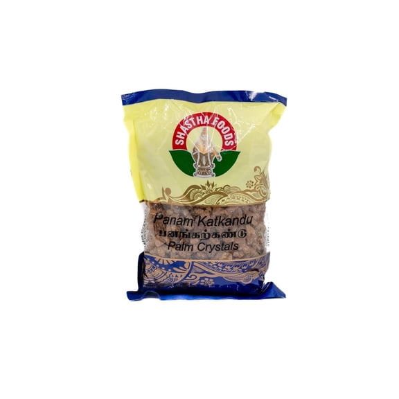 Shastha Foods Panam Kalkandu Palm Sugar Candy, 500 G - Plastic Pouch, Contains No Allergens, Whole Food Form - Vegetarian