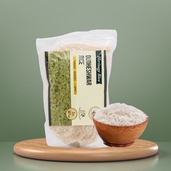 Shastha Heritage Dudheshwar Rice, 4 lbs (pack of 2), Gluten-Free White Rice
