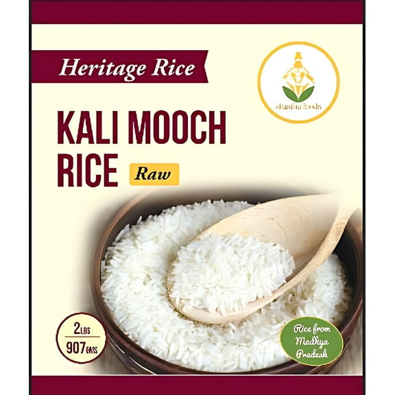 Shastha Foods  Heritage Kali Mooch Rice , Pack of 2 , Each 2lbs