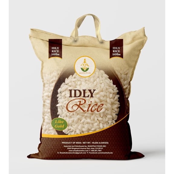 Shastha Idli Rice Whole Grain, 10 lbs, pack of 1
