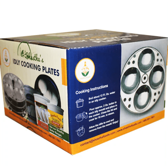 Shastha Foods stainless steel idli stand with coffee, podi, and pickle, pack of 1, 590 G, Medium Roast, Nutty Flavor