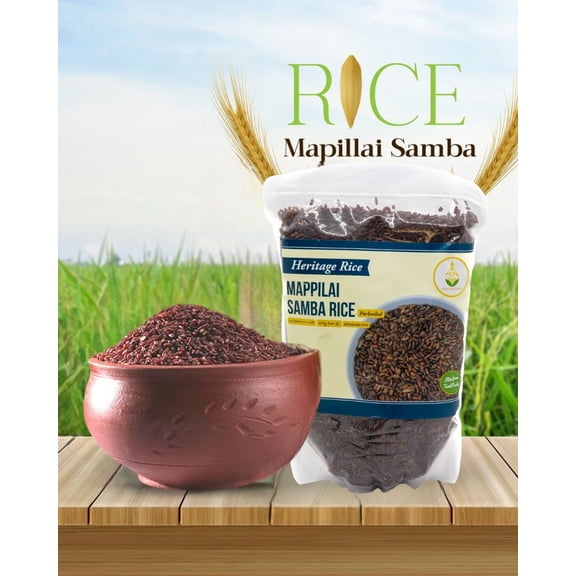 Shastha Unpolished Mappilai Samba Red Rice, 2 lbs, pack of 2