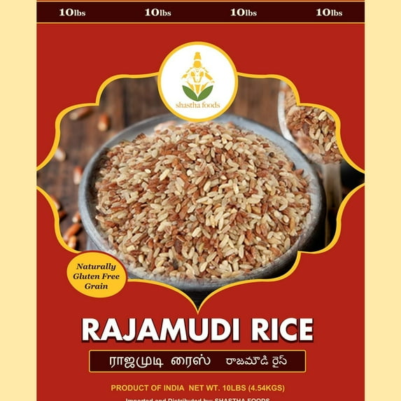 Shastha Rajamudi Rice 10 Lbs (Pack of 1) (B-M)