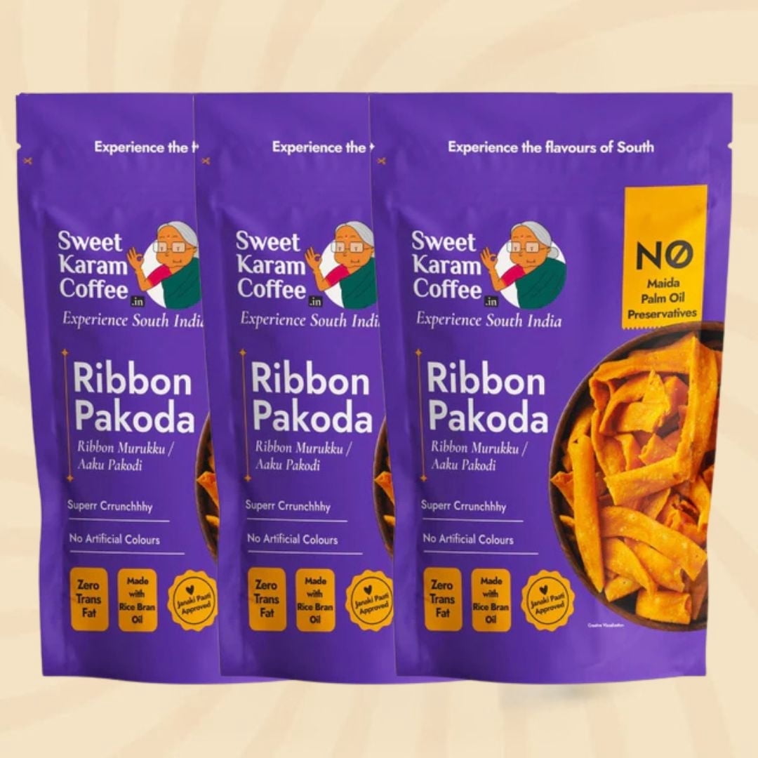 Shastha SKC Crunchy & Savory Ribbon Pakoda - Pack of 3 , 180gm