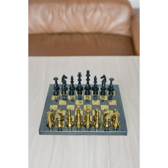 Shataj Premium Designer Brass Chess Board