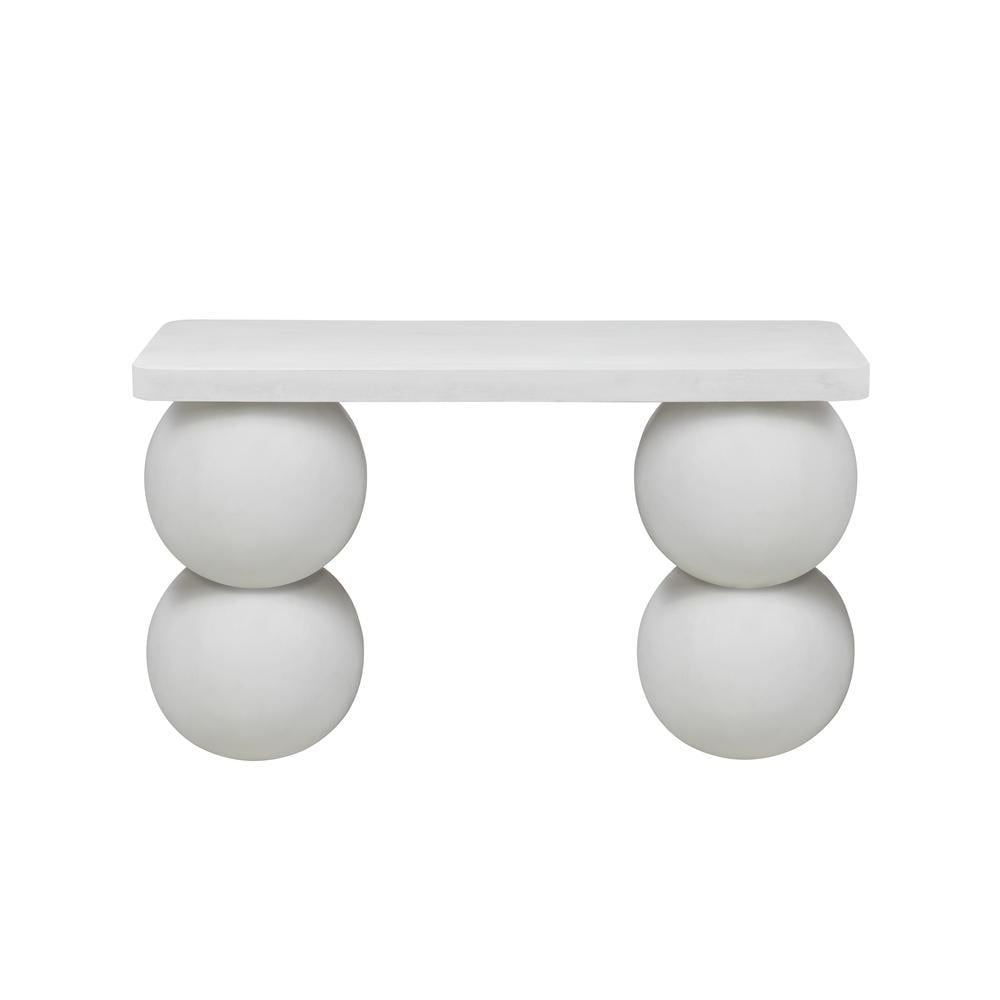 Shatana Home Dani Console Table Large in Ivory Concrete