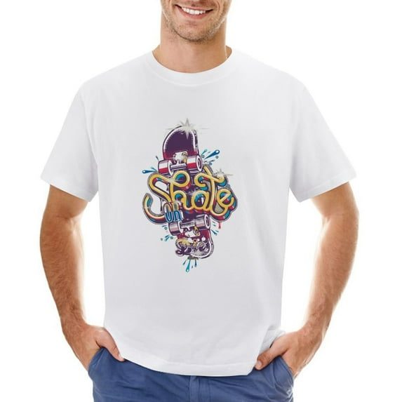 Shate Or Die Vintage T-shirt Mens Cotton Classic Crewneck Short Sleeve Tees Unisex White 2XL