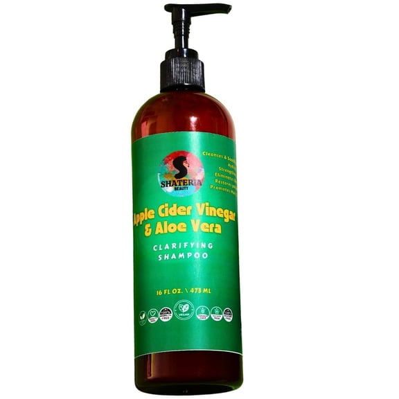 Shateria Beauty Healthier Scalp Shampoo with Apple Cider Vinegar & Aloe Vera, 16 fl oz