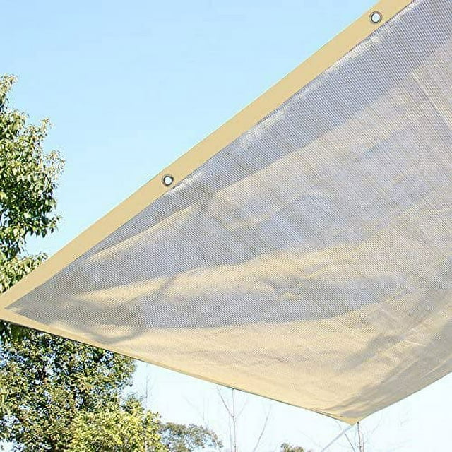 Shatex 10x20ft Sun Mesh Shade Panel,90 Shade Cloth UV Sunblock with