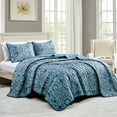 thumbnail image 1 of Shatex 3 Piece All Season Bedding Queen size Comforter Set, Ultra Soft Polyester Elegant Bedding Comforters——Norma 3 piece bedspread, 1 of 5