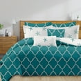 thumbnail image 1 of Shatex Bedding Comforter Sets Microfiber Polyester – Green Queen, 1 of 4