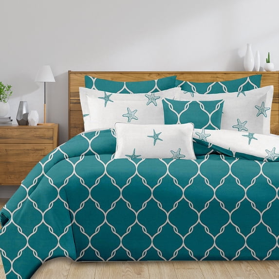 Shatex Bedding Comforter Sets Microfiber Polyester – Green Queen