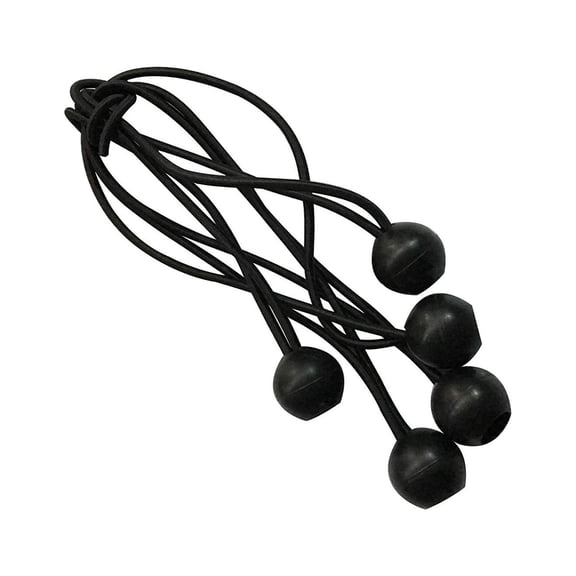 Shatex Black 6-inch 96pack Ball Bungee Canopy Tarp Tie Down Cord Reusable