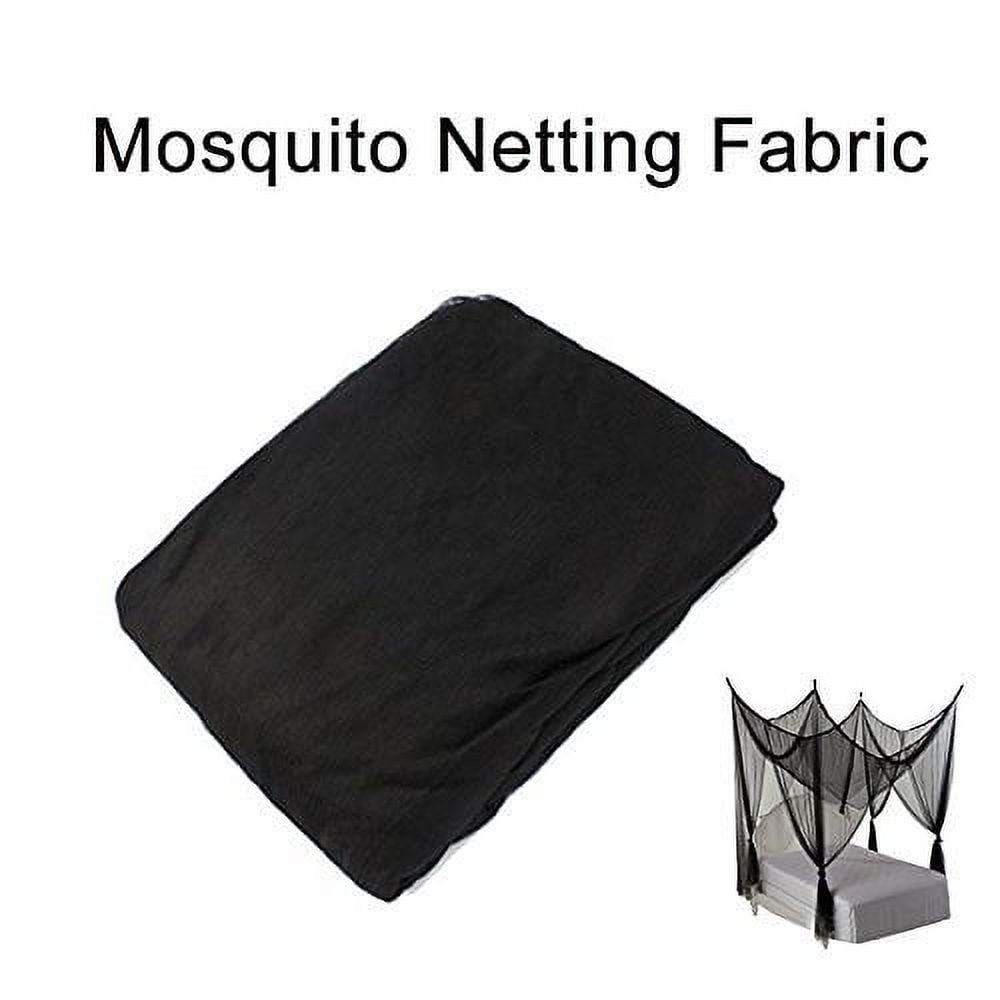 Shatex DIY Fabric Mosquito Net - 60"-W x 5 yard-L Insect Pest Barrier Netting, Black