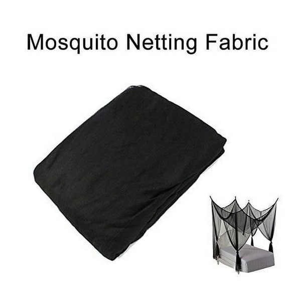 Shatex DIY Fabric Mosquito Net - 60"-W x 5 yard-L Insect Pest Barrier Netting, Black