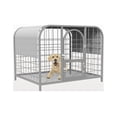 thumbnail image 1 of Shatex Dog Kennel Shade Cover, Pet Cage Sunblock Shade Panel With Grommets(Dog Kneel/Pet Cage Not Included) 8x8ft,Gray, 1 of 4